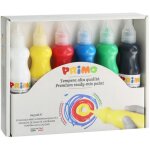 Primo 2533tl6 gouache de qualit suprieure en flacon de 75 ml avec bec verseur 6 couleurs.