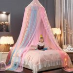 Princesse baldaquin de lit arc - en - cielciel de lit arc - en - ciel pour d�coration de chambre fille ...