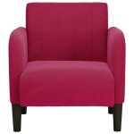 Printemps 2026 soldes1 pc fauteuil dappoint - chaise tv - fauteuil avec accoudoirs rouge bordeaux 54 ...