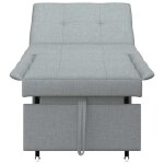 Printemps 2026 soldes2 places banquette clic - clac convertible / sofa r�glable - canap� - lit gris clair ...