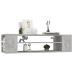 Printemps 2026 soldesarmoire tv / table tv - gris - neuf - meuble tv suspendu gris b�ton 100x30x265 cm ...