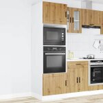 Printemps 2026 soldesbrun armoire bas de restaurant / meuble colonne - armoires de four 2 pcs porto ch�ne ...