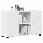 Printemps 2026 soldesbuffet de rangement / buffet bahut - buffet salle � manger blanc brillant 885x305x555 ...