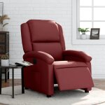 Printemps / �t� 2026 fauteuil inclinable tv - avec moteur �lectrique - chaise de relaxation rouge bordeaux ...