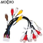 Prise 24 broches autoradio rca sortie fil faisceau c�blage connecteur adaptateur c�ble pour pioneer avic ...