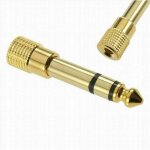 Adaptateur audio - sons - 6. 35mm m�le vers 3. 5mm femelle - plaqu� or - haute qualit� - compatible casque ...