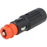 Prise allume - cigare male - 12v / 15a - avec fusible et diode led - adnauto
