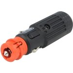 Prise allume - cigare male - adnauto - 12v / 15a - avec fusible - noir - universel