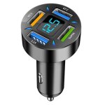 Chargeur de voiture - usb type c - 4usb 66w - charge rapide - compatible iphone 13 / 12 / xiaomi