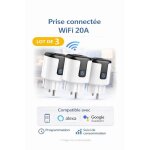Prise connect�e wifi 20a ? prise intelligente suivi conso contr�le � distance et commande vocale - compatible ...