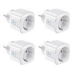 Prise connect�e wifi24 ghz prise intelligente16a type f suivi de consommation commande vocalet�l�commande4 ...