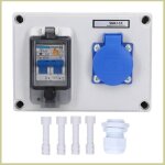 Prise de courant - cocosity - sgkj - 1c - coque abs rsistante - disjoncteur 230v 40a - intrieur