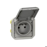 Prise de courant - legrand - plexo - tanche - 2p + t - 16a 250v ip55