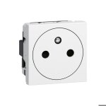 Prise de courant - legrand - mosaic 2 modules - 2p + t - blanc - intrieur