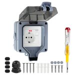 Prise ext�rieure �tanche ip66 prise exterieure etanche avec interrupteur voyant lumineux 1 voie prise ...