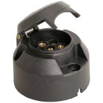 Prise femelle pour remorque - hp autozubeh�r - 28255 - 7 p�les - plastique - r�sistant � leau et � la ...