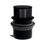 Prise plan de travail ruby - bloc 3 prises + 1 usb - a et 1 usb - c r�tractable noir