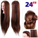 Pro tte  coiffer long naturel cheveux brun coiffure mannequin tte dapprentissage tte  coiffer tte ...