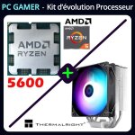 Processeur - amd - ryzen 5 5600 + thermalright x120r se argb - socket am4 - evolution pour pc gamer