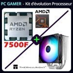 Processeur - amd - ryzen 5 7500f + thermalright x120r se argb - socket am5 - evolution pour pc gamer