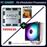 Processeur - amd - ryzen 7 7800x3d + thermalright x120r se argb - socket am5 - evolution pour pc gamer ...