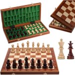 Professional tournament n  7 jeu dchecs en bois 50 cm chiquier acajou / sycomore & grandes pices ...