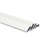 Profil moustiquaire aluminium blanc recoupable x4 - longueur 200cm - cadre pour fen�tre facile � installer ...