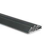 Profil moustiquaire aluminium gris anthracite recoupable x4 - longueur 200cm - cadre pour fen�tre facile ...