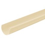 Profile gouttière pvc 25 demi - ronde en 2ml - sable Profile gouttière pvc 25 demi - ronde en 2ml - sable