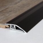 Profil rattrapage  clipser barre de seuil hauteur 7 - 10 mm alu anodis couleur:bronze fonc longueur:1000mm ...