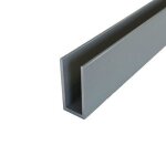 Profil u aluminium - homewell - 30x135x30 - paisseur 15mm - gris agathe (ral 7038) - longueur 3m