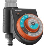 Programmateur darrosage easy plus - gardena - bouton rotatif - technologie safe stop - résistant eau Programmateur darrosage easy plus - gardena - bouton rotatif - technologie safe stop - résistant eau