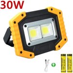 Projecteur de chantier led 30w led projecteur led rechargeable en avec usb tanches pour le camping en ...