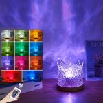 Projecteur ciel etoile 16 couleurs lampe couronne led wave lamp t�l�commande veilleuse vague oc�anique ...