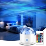 Projecteur ciel etoile lampe aurore bor�ale avec 16 effets lumineux et t�l�commande projecteur galaxie ...