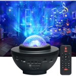 Projecteur ciel etoile roysmart led veilleuse enfant led lampe projecteur �toile de rotatif nuage bluetooth ...