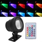 Projecteur de jardin ext�rieur multicolore �tanche hengl ac - dc 12v rgb led