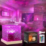 Projecteur led aurore bor�ale ciel �toil� 16 couleurs t�l�commande veilleuse chambre enfant