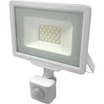 Projecteur led extrieur 30w ip65 blanc avec dtecteur de mouvement crpusculaire - blanc chaud 2300k ...