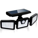 Projecteur solaire - led - 74 led - dtecteur de mouvement - tanche - clairage extrieur