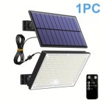 Projecteur solaire - xvx - 400 led - �tanche ip65 - d�tecteur de mouvement - 3 modes t�l�commande