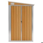 En promotionabri de jardin moderne - abott@ abri de rangement / armoire haut - mural marron 118x382x178cm ...