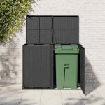 En promotionabris pour poubelle double moderne - abott@ abri de rangement / armoire haut - r�sine tress�e ...