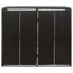 En promotionabri pour poubelle moderne - abott@ coffre doutils / armoire bas poubelle - double noir 140x80x117 ...