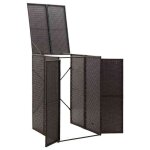 En promotionabri pour poubelle moderne - abott@ coffre doutils / armoire bas poubelle - noir 70x80x117cm ...