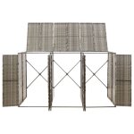 En promotionabri pour poubelle moderne - abott@ coffre doutils / armoire bas poubelle - triple gris 207x80x117 ...