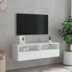 En promotionmeuble tv mural chic - cloud - meuble t�l� suspendue - cabinet / banc tv - blanc 100x30x30 ...