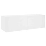 En promotionmeuble tv mural avec lumi�res led - cloud - meuble t�l� suspendue - cabinet / banc tv - blanc ...