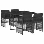 En promotionmoderne ensemble � manger de jardin coussins (5 pcs) - cloud - table de jardin avec 4 chaises ...