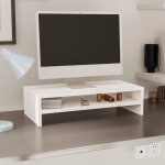 En promotionsupport de moniteur chic - cloud - meuble t�l� bas - cabinet / banc tv - blanc 50x24x13 cm ...